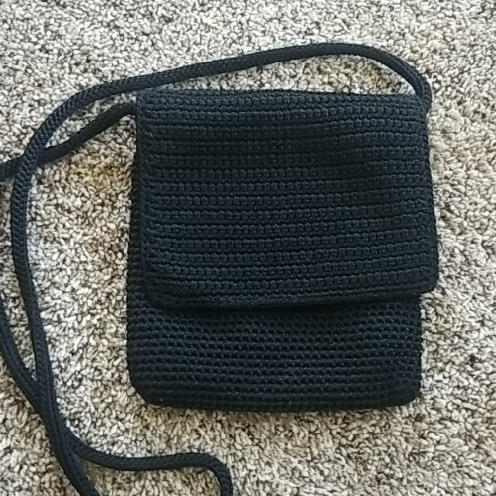 The Sack black knit purse